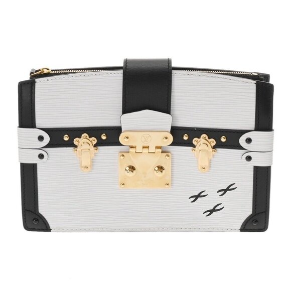 LOUIS VUITTON Epi Trunk clutch White/Blanc/Noir - Picture 2 of 12